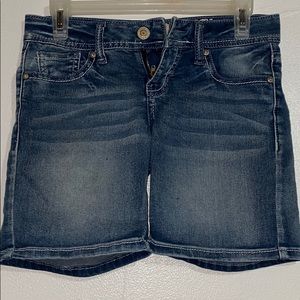 Mid thigh jean shorts